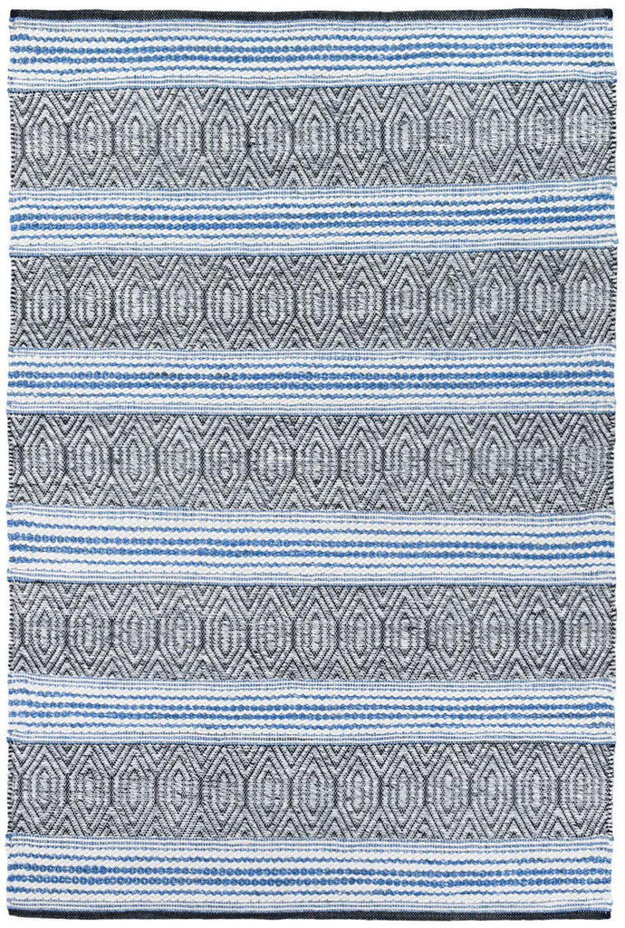 Atlantic Wool Blue Rug - House Things FLATWEAVE