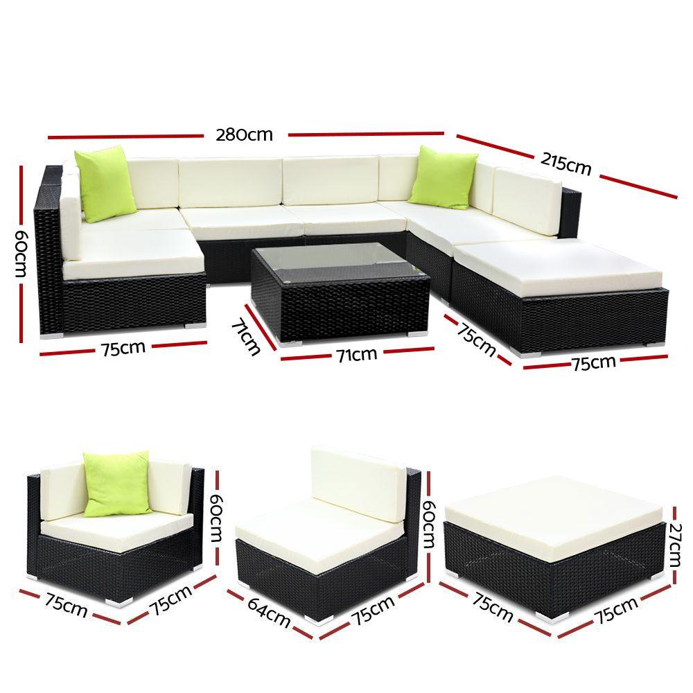 8PC Outdoor lounge Sofa Set - House Things Furniture > Outdoor