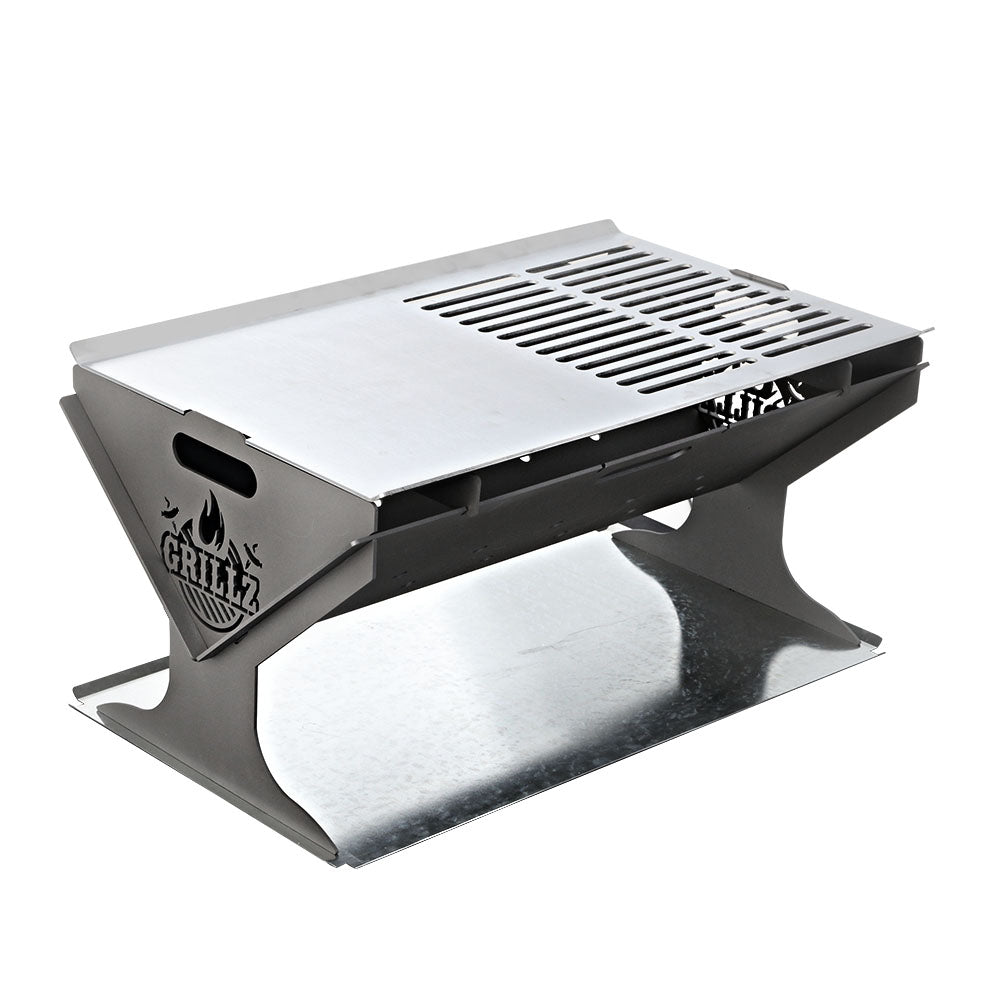 Folding Steel Portable BBQ - House Things Home & Garden > Firepits
