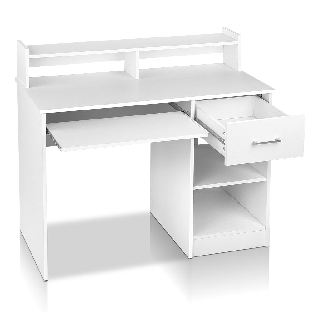 Office Computer Desk with Storage - White - House Things Furniture > Office