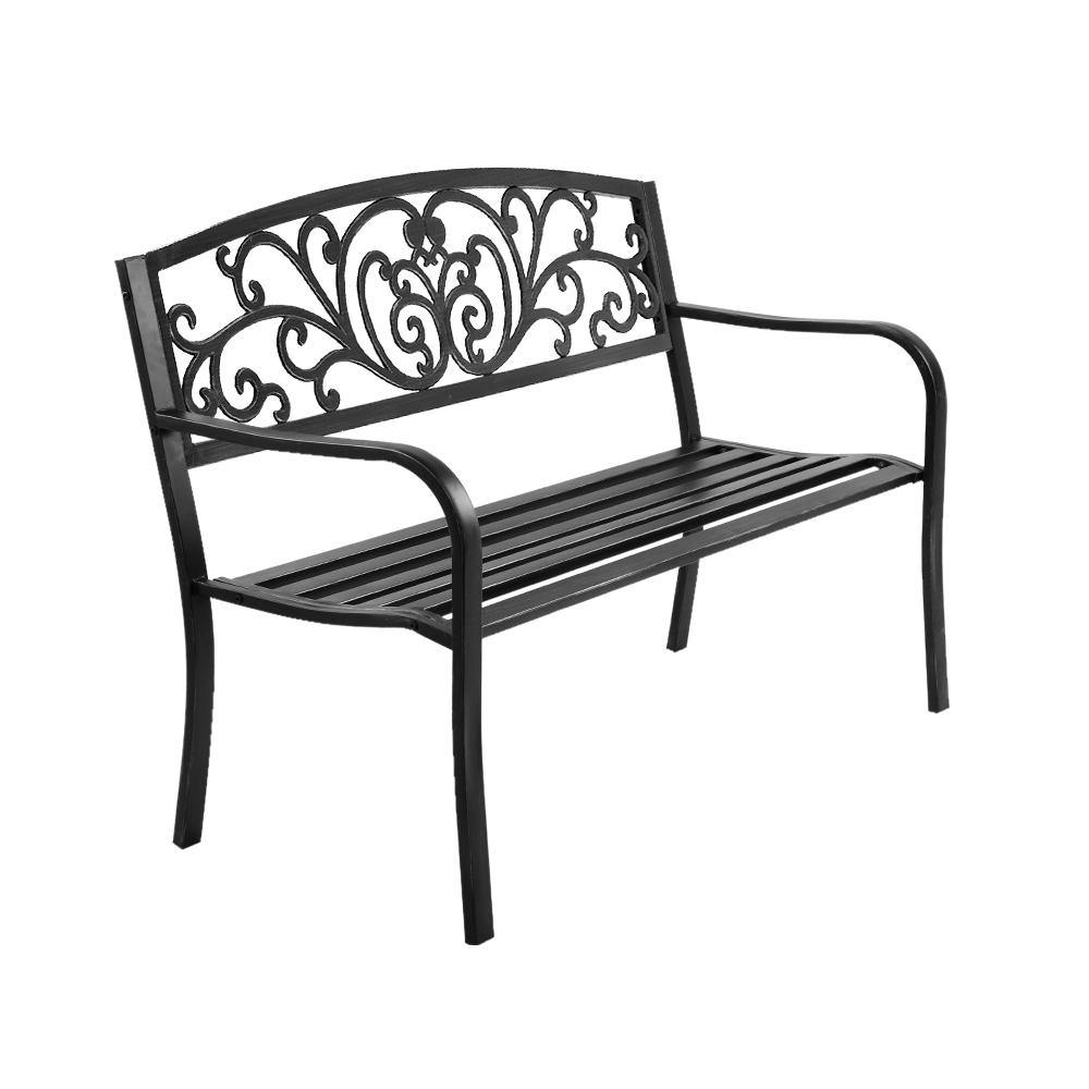 Garden Bench Vintage Black - House Things Furniture > Outdoor