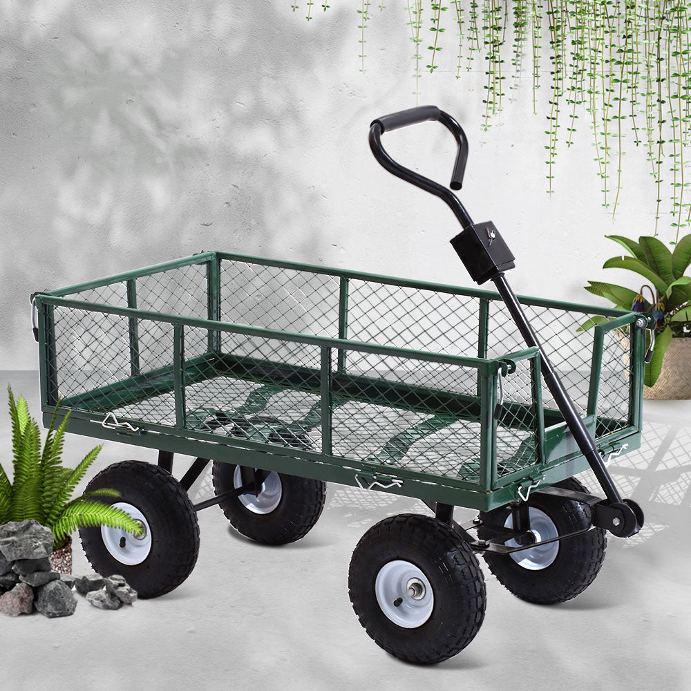 Mesh Garden Steel Cart - Green - House Things Home & Garden > Garden Tools