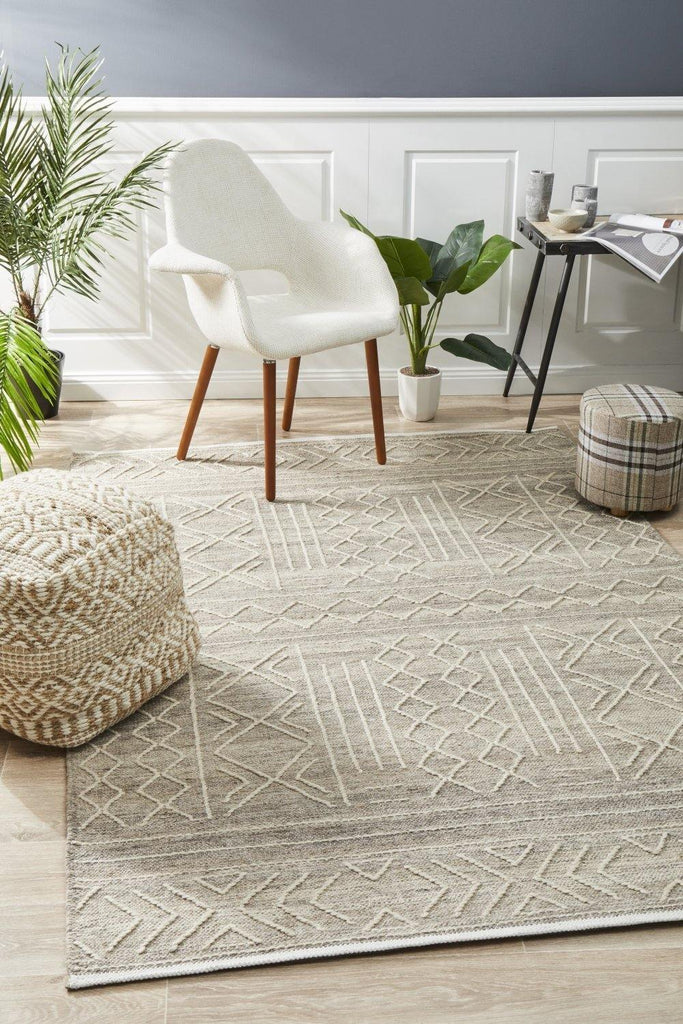 Arya Stitch Woven Rug Natural - House Things Hudson Collection