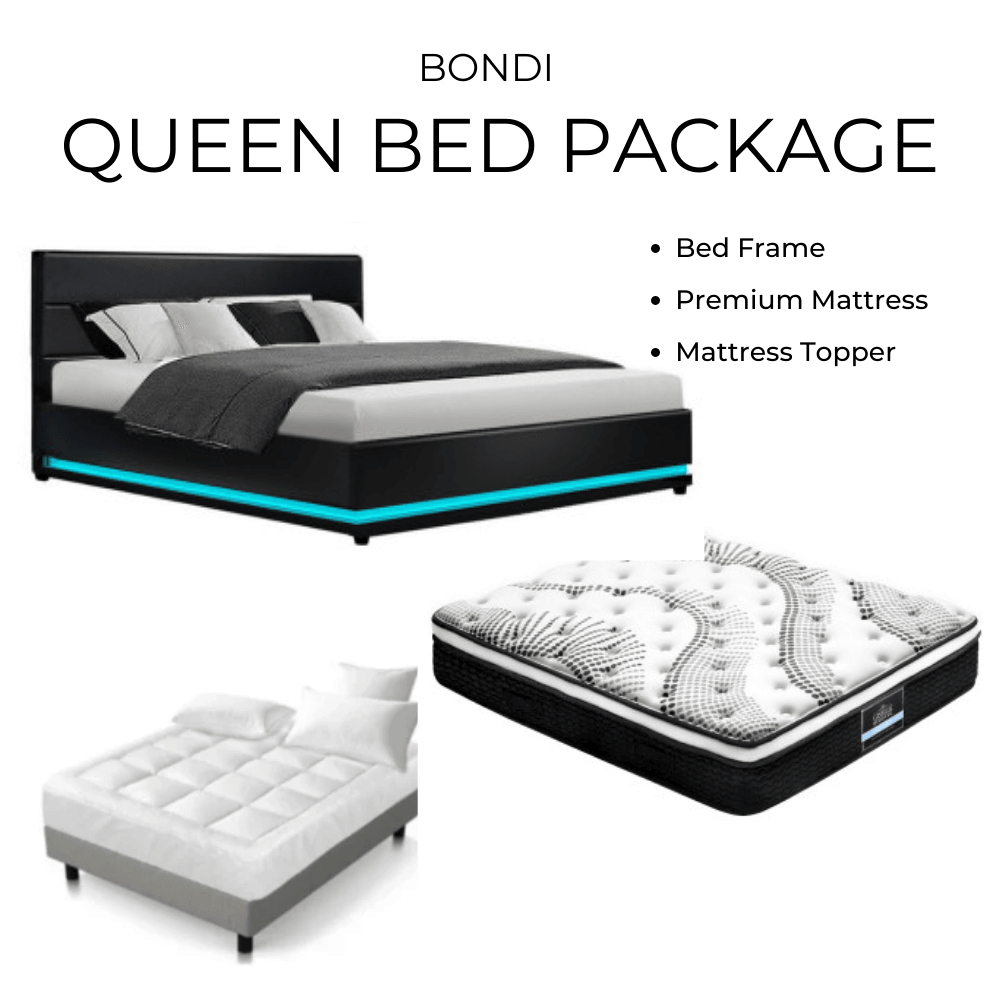 Queen bed and mattress package