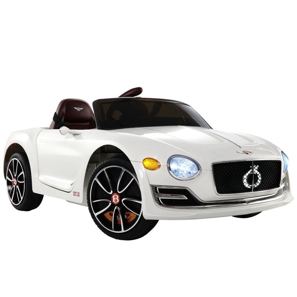 Kids Bentley Ride On Car - White - House Things Baby & Kids > Cars