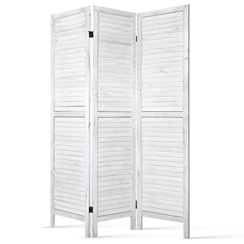 3 Panel Privacy Screen White - House Things Furniture > Living Room