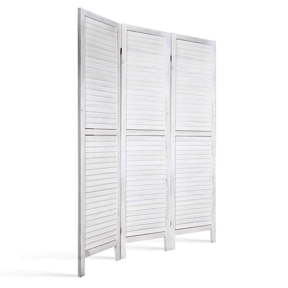 3 Panel Privacy Screen White - House Things Furniture > Living Room