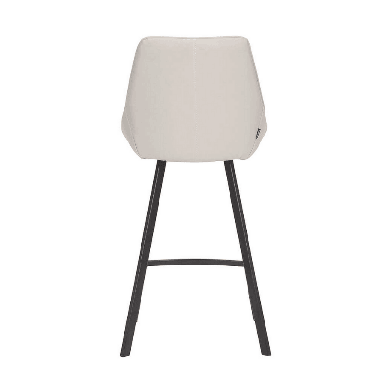 Boronia Light Grey Faux Leather High Back Kitchen stool 67cm - House Things 
