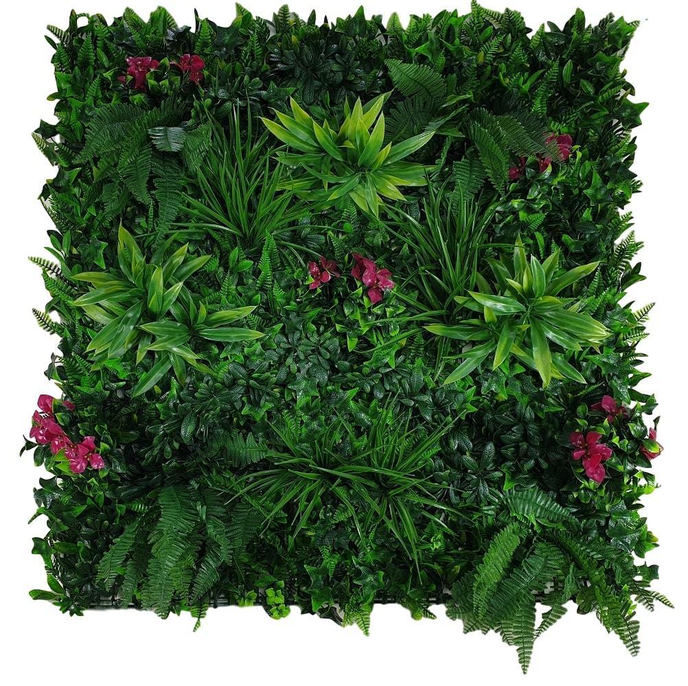 Flowering Lilac Vertical Garden / Green Wall UV Resistant 100cm x 100cm Panel - House Things Home & Garden > Artificial Plants