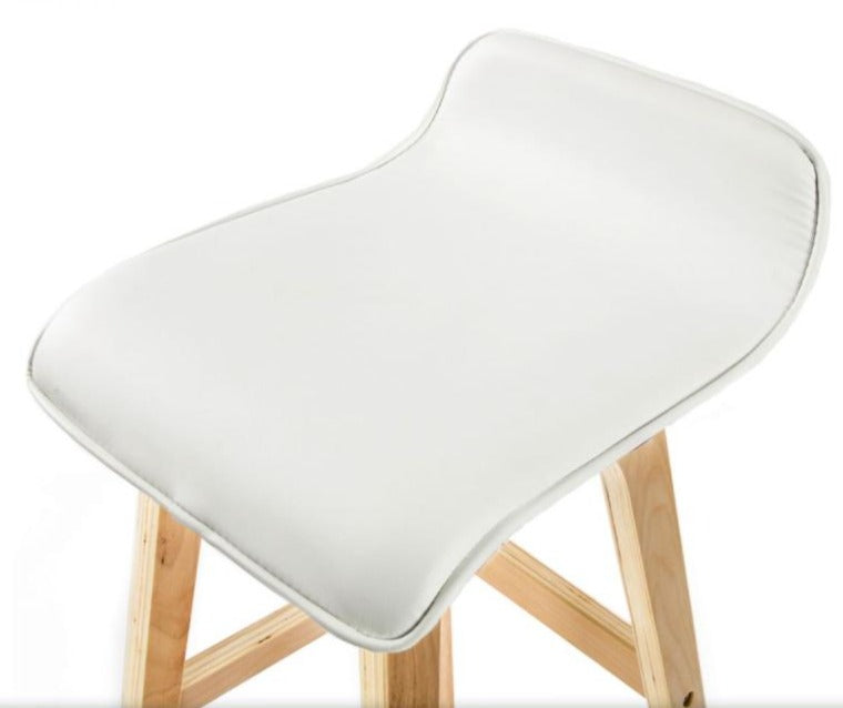 Demi 65cm White bar stool Set of 2 - House Things