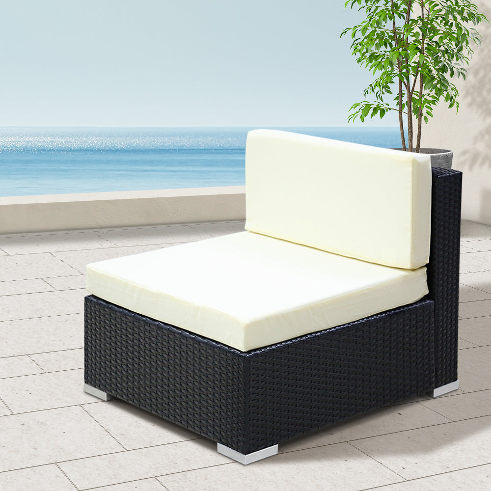 3pc Outdoor Wicker Lounge Sofa Furniture Set
