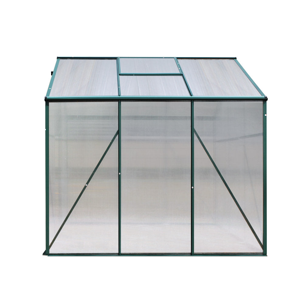 Greenfingers Greenhouse 1.9x1.9x1.83m AluminiumGreen House Garden Shed