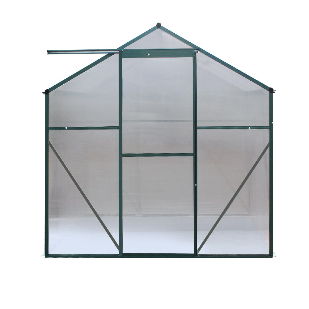 Greenfingers Greenhouse 1.9x1.9x1.83m AluminiumGreen House Garden Shed