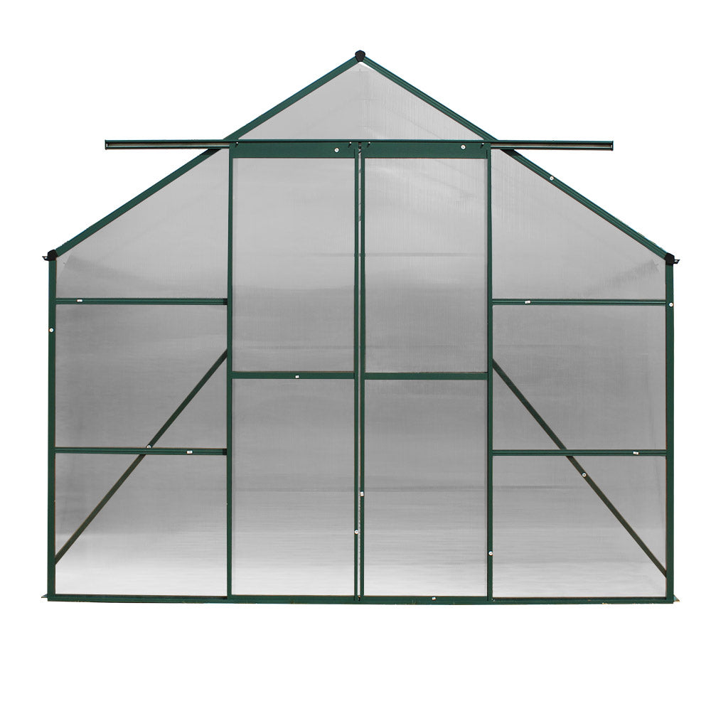 Greenfingers Greenhouse 5.1x2.44x2.1m Aluminium Green House Garden Shed