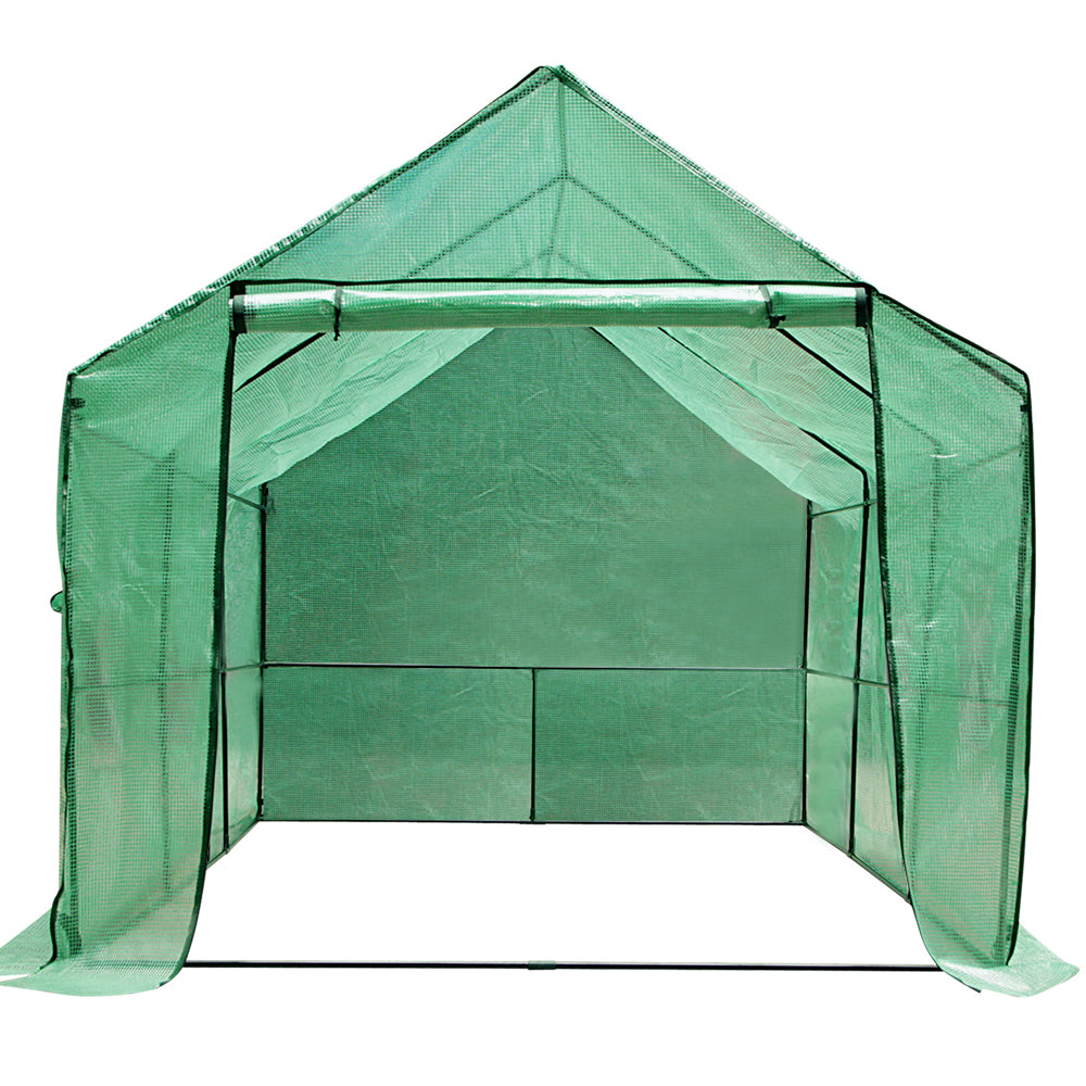 Greenfingers Greenhouse 3.5x2x2m Walk in Green House Tunnel Plant Garden Shed