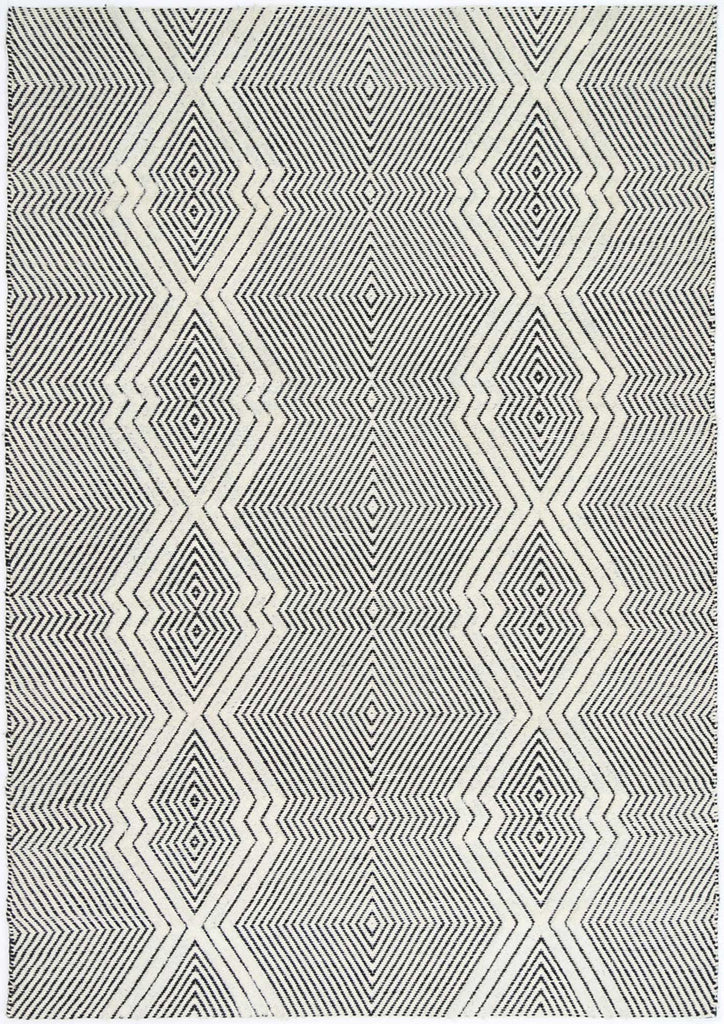 Himalaya Saw Tribal Ivory Wool  Rug