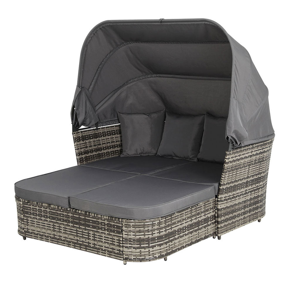 Outdoor Sun Lounger Wicker Furniture Day Bed