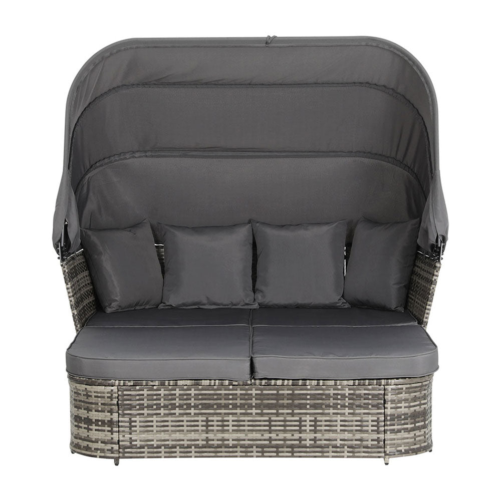 Outdoor Sun Lounger Wicker Furniture Day Bed