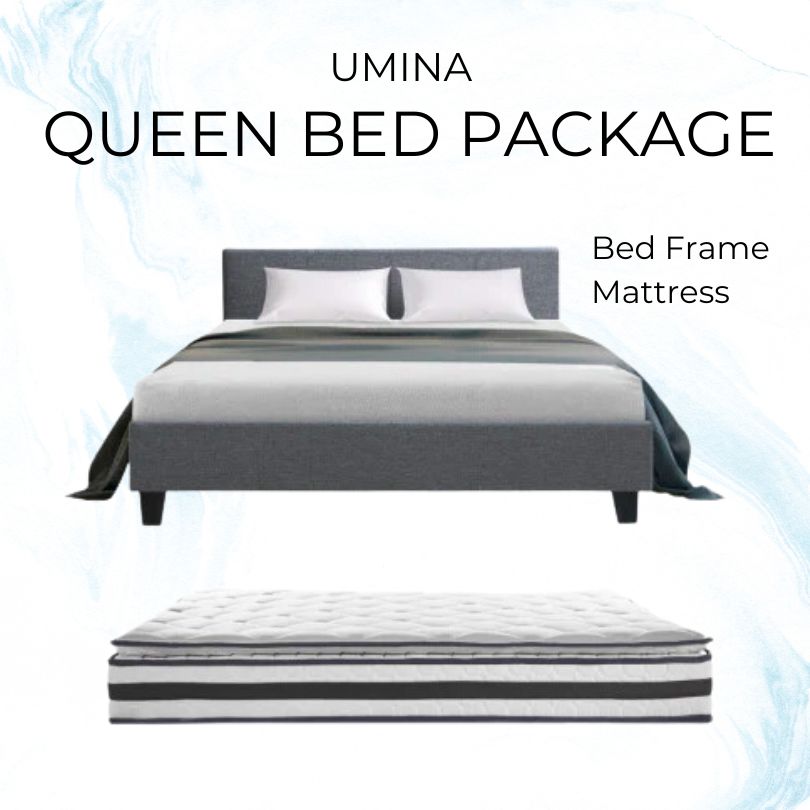 Umina Queen Bed and Mattress Package Medium Firm 6.0