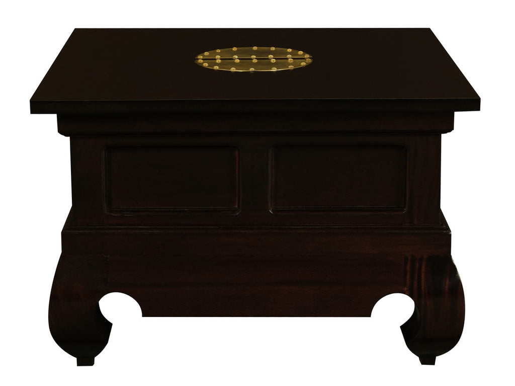 Dynasty Solid Mahogany Timber Lamp Table Chocolate