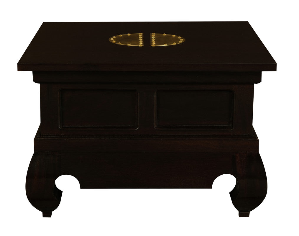 Dynasty Solid Mahogany Timber Lamp Table Chocolate