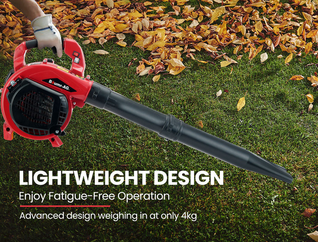 Baumr Cordless Leaf Blower Vacuum Petrol Hand Garden Lawn Held Vac 2-Stroke