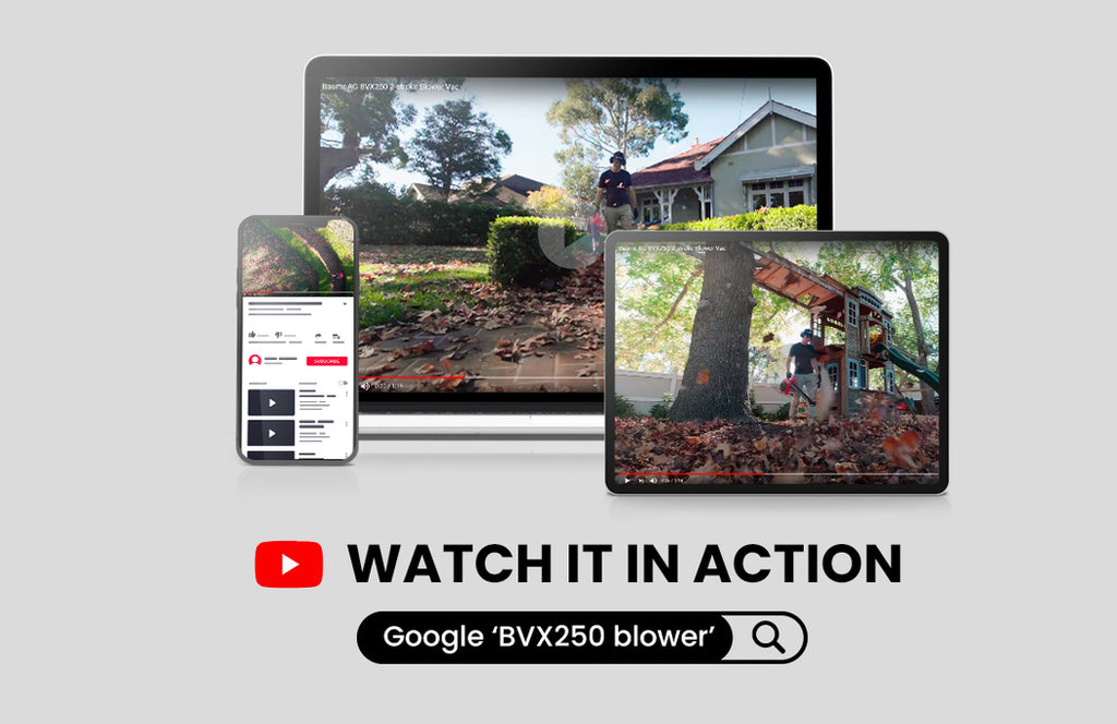 Baumr Cordless Leaf Blower Vacuum Petrol Hand Garden Lawn Held Vac 2-Stroke