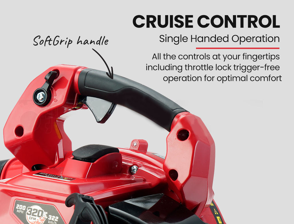 Baumr Cordless Leaf Blower Vacuum Petrol Hand Garden Lawn Held Vac 2-Stroke