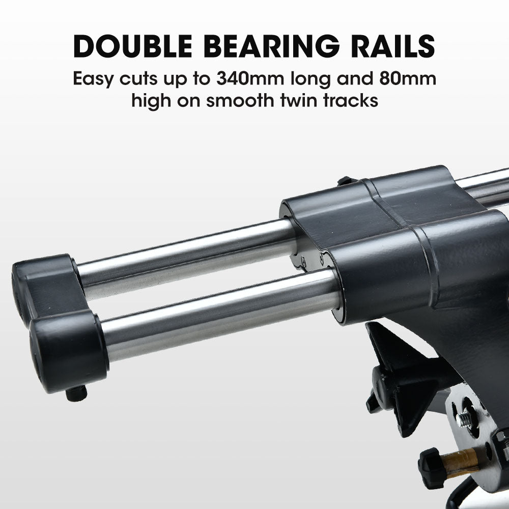 Baumr 254mm Dual Bevel Sliding Compound Mitre Drop Saw