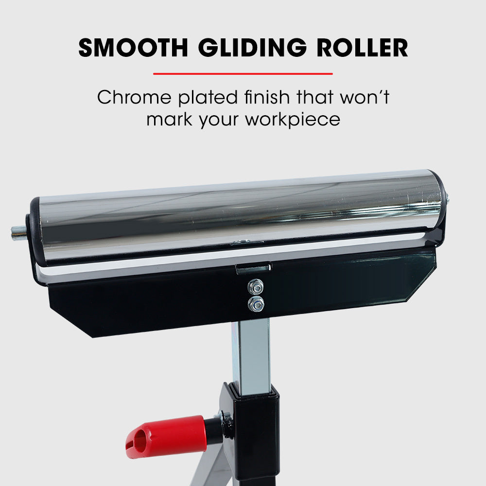 Baumr Height Adjustable Roller Support Stand, 60kg Capacity, Folding