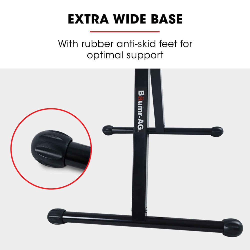 Baumr Height Adjustable Roller Support Stand, 60kg Capacity, Folding