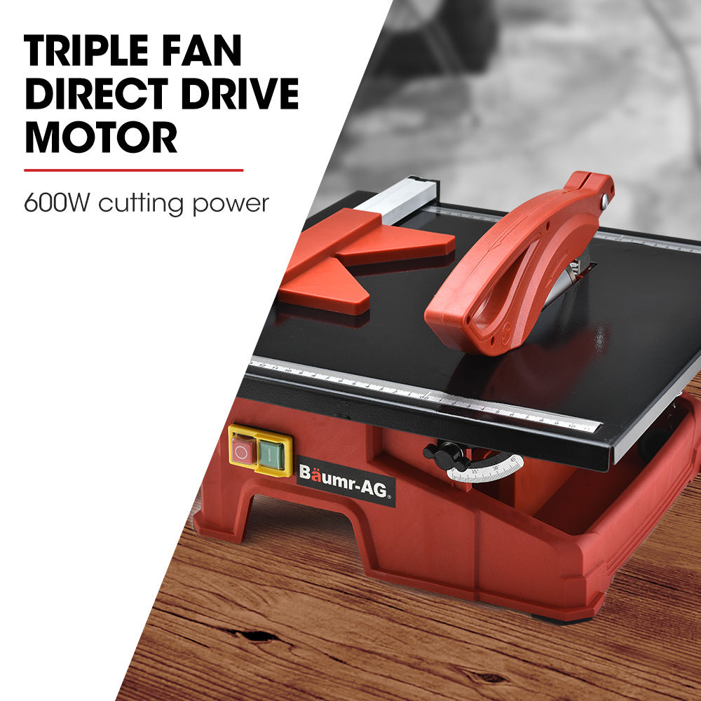 Baumr 600W Electric Tile Saw Cutter with 180mm (7") Blade