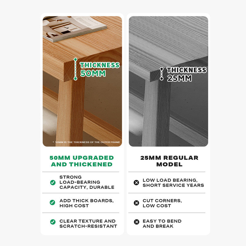 1.4M Solid Wood Dining Table Square Dining Table Kitchen Furniture