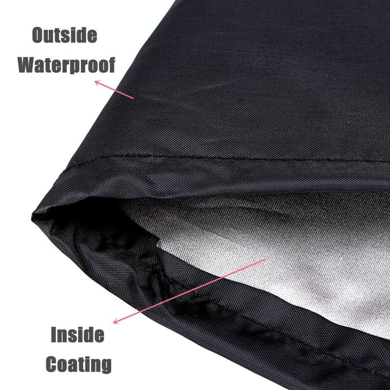 Rainproof Round Table Cover for Outdoor Garden Grill - 38x40cm