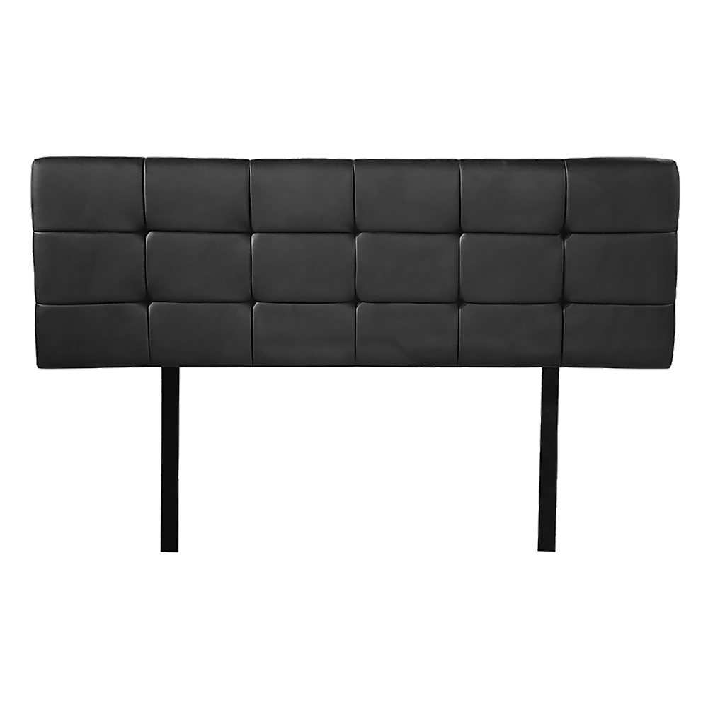 PU Leather Double Bed Deluxe Headboard Bedhead Black