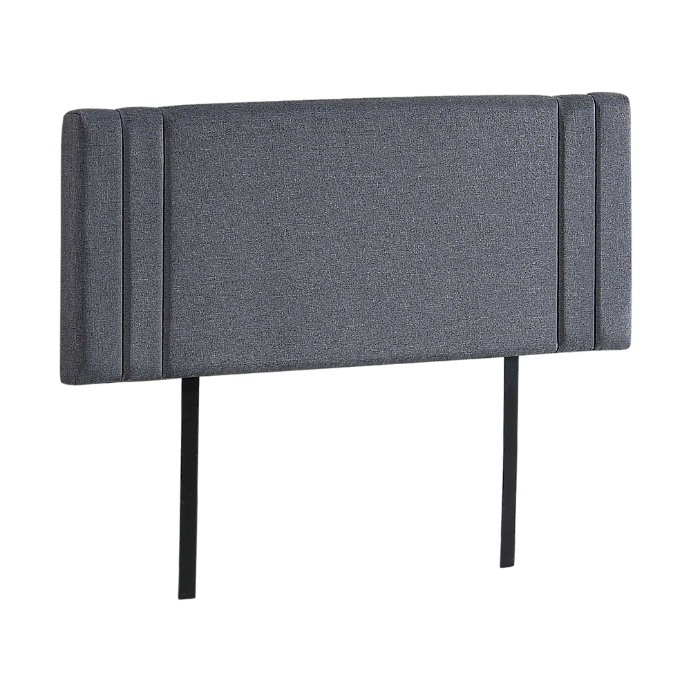 Linen Fabric Double Bed Deluxe Headboard Bedhead Grey
