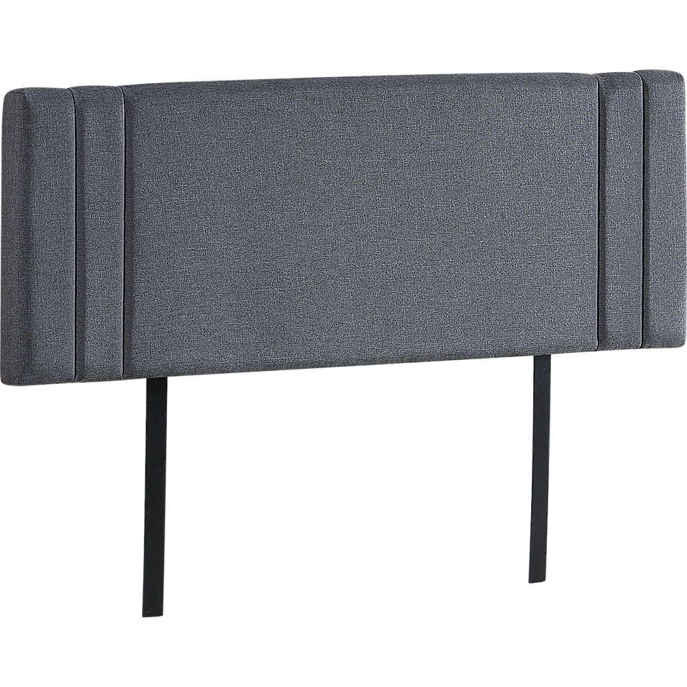 Linen Fabric Queen Bed Deluxe Headboard Bedhead Grey