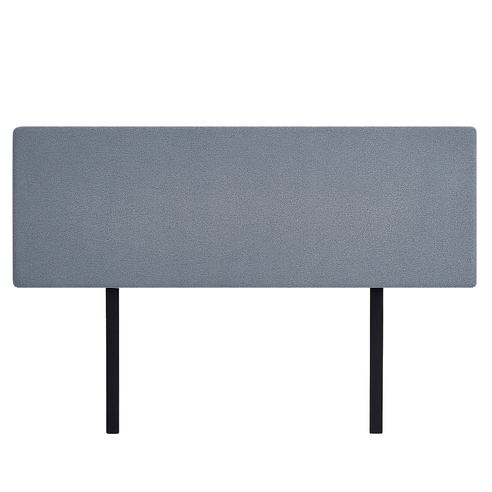 Linen Fabric King Bed Deluxe Headboard Bedhead Berlin Blue