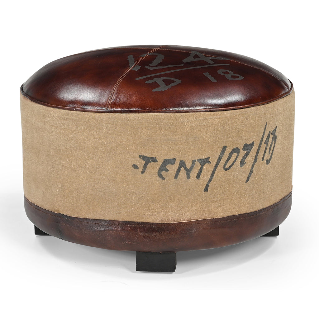 Vintage Round Ottomen