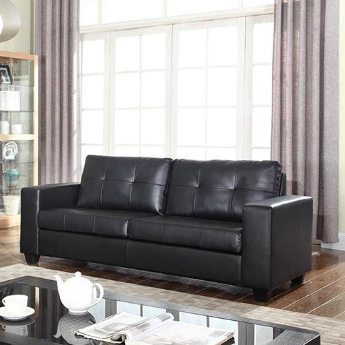 Nessa Sofa Black 3 Seater - Housethings 