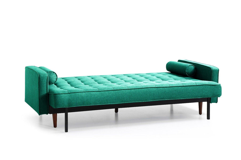 Sofa Irving Green Velvet Fabric - House Things Furniture > Sofas
