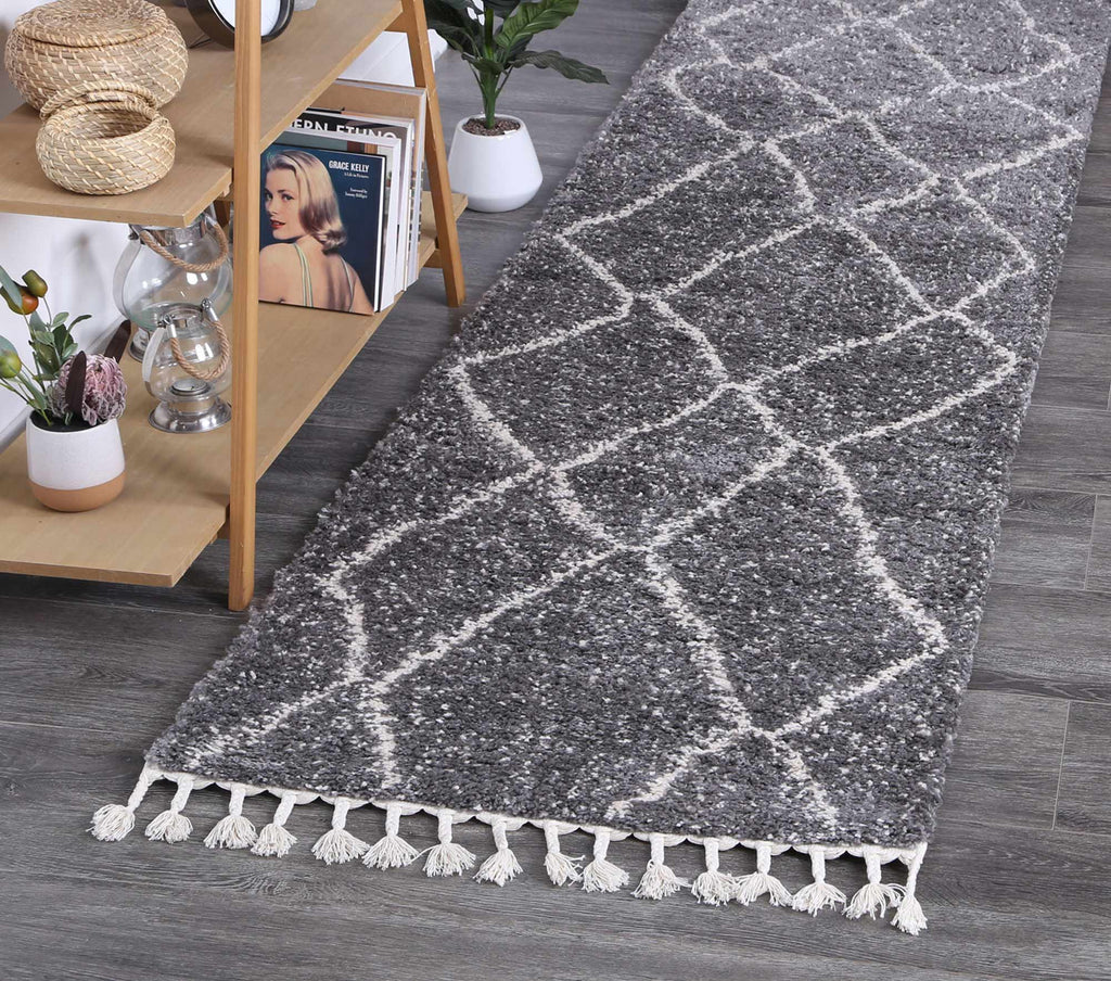 Hassi Bennes Tribal Grey Rug - House Things Morrocan