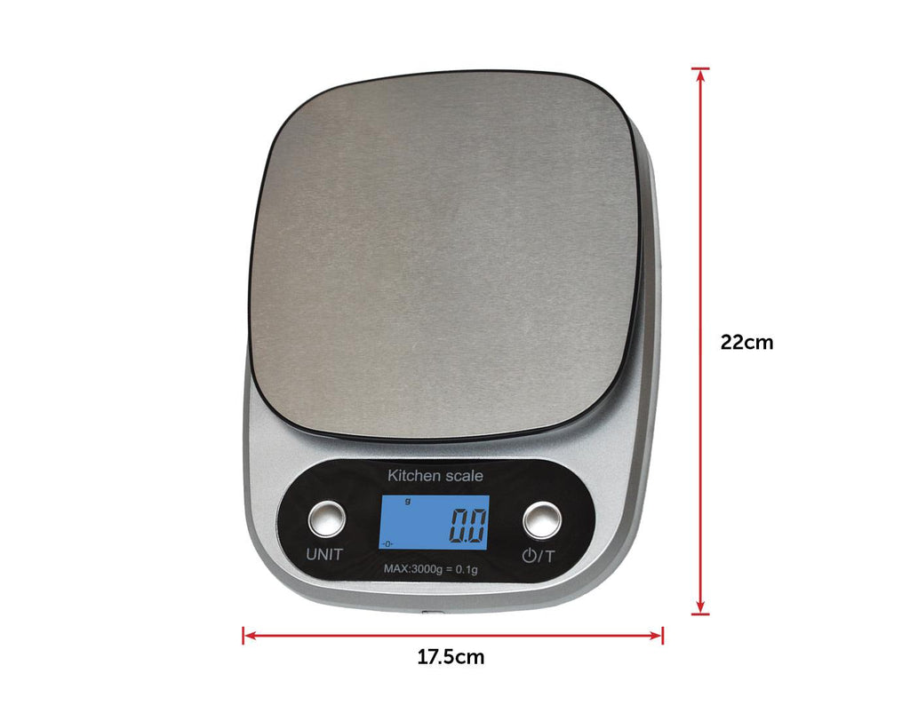 0.1g High Precision Kitchen Scale Rechargable Food Scale Digital 3KG - House Things Home & Garden > Scales