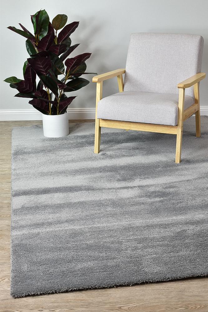 Touch Super Soft Grey Rug 71301-070 - House Things MODERN