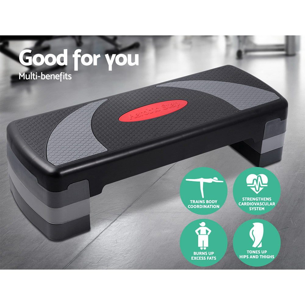 Everfit 3 Level Aerobic Step Bench - House Things Sports & Fitness > Fitness Accessories