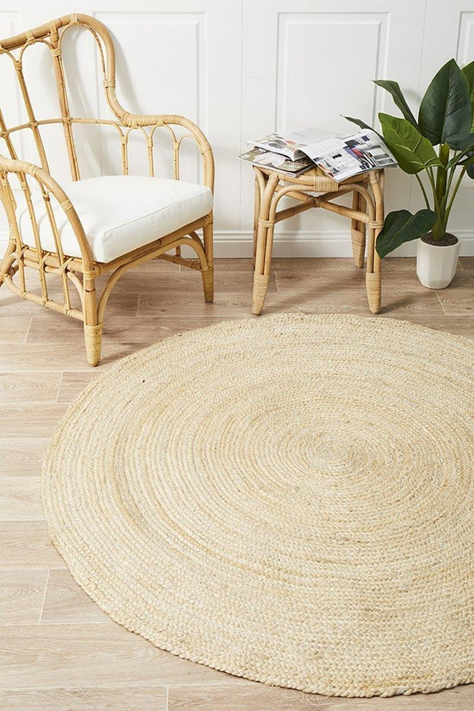 Robinson Natural Jute Rug Round - House Things Atrium Collection