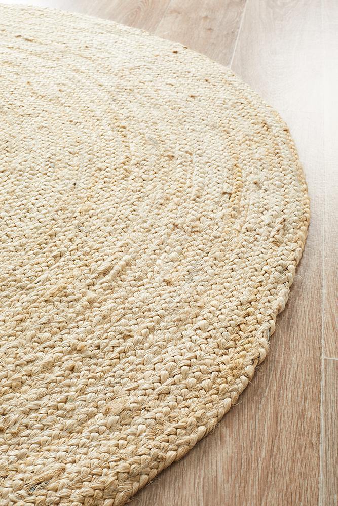 Robinson Natural Jute Rug Round - House Things Atrium Collection