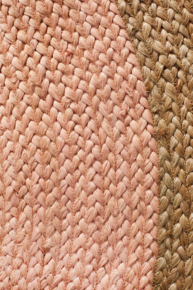 Robinson Pink Jute Rug Round - House Things Atrium Collection