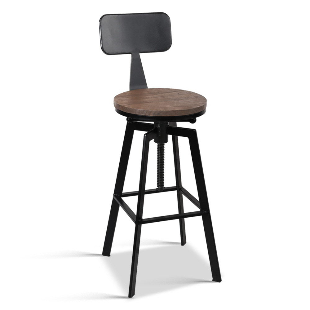 Rustic Industrial Metal Bar Stool Frederika - House Things Furniture > Bar Stools & Chairs