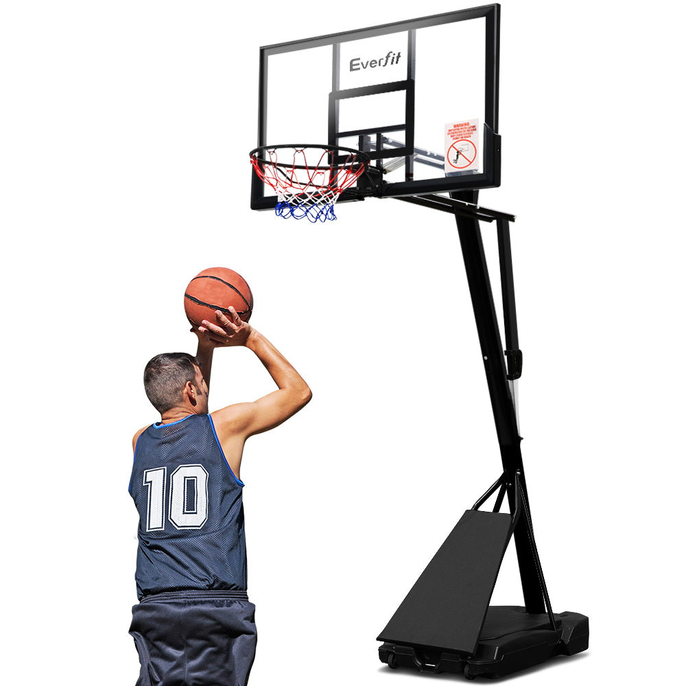 Everfit Pro Portable Basketball Stand System Ring Hoop Net Height Adjustable 3.05M - House Things Sports & Fitness > Basketball & Accessories